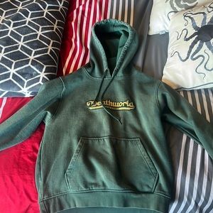 Death World Olive Green Hoodie
